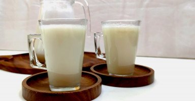 طريقة عمل شراب السوبيا البارد بجوز الهند واللبن