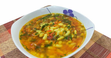 شوربة الفاصولياء بالجزر