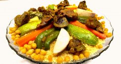 صورة طبق الكسكسي المغربي باللحمة